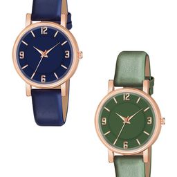 THE SHOPOHOLIC Women Dial & Leather Straps Analogue Watch F-BL-GR-image-21