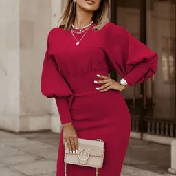 StyleCast x Revolte A-Line Midi Dress-image-85