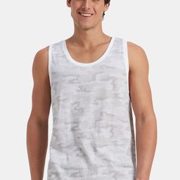 Jockey Super Combed Cotton Blend Sleeveless Printed Low Neck Styling Tank Top - AM67-picture-42