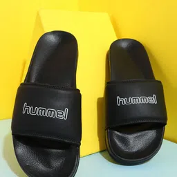 hummel Men Black Printed Sliders-picture-47