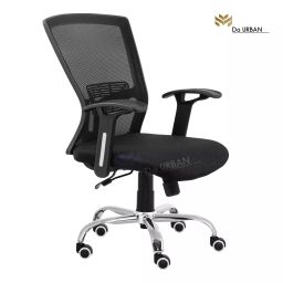 Da URBAN Modway Black Mid Back Revolving Mesh Ergonomic Chair forHome & Office-image-57