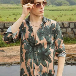 Campus Sutra Men Comfort Opaque Printed Casual Shirt-picture-48