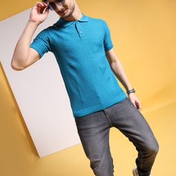 The Indian Garage Co Men Blue Pullover-image-54