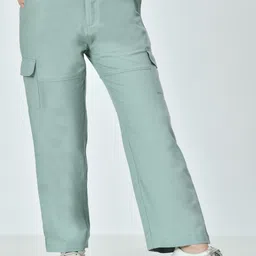 OWL MINK Women Smart High-Rise Trousers-image-54