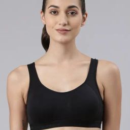 Dollar Missy Black Cotton Sports Bra-picture-41