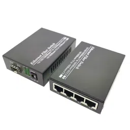 Hanutech 1000 Mbps Fiber Optic Media Converter Gigabit 1 with SFP Transceiver 4 RJ45 (Pack of 2)-31