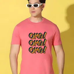 KaamBhari Graphic Printed Round Neck Pure Cotton Regular Fit T-shirt-picture-1