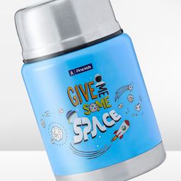 Pine Kids Stainless Steel Printed Food Jar - Blue-image-24