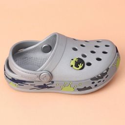 Neoz Casual Clogs Logo Desgin - Grey (Button Color May Vary)-picture-15