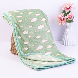 Tinycare Premium Baby Blanket Cloud Print - Green-image-24