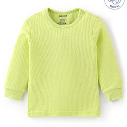 Babyoye  Cotton Knit Full Sleeves  Thermal Vest Solid Colour - Green-image-60