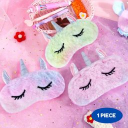 Puchku Furr Unicorn Theme Gel Eye Mask Gor Girls ( 1 Piece, Multicolor-5