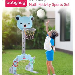 Babyhug 3-In-1 Multi-Activity Playset - Blue image 2