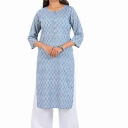 30 Looks Women Geometric Printed Flared Sleeves Mirror Work Kurta-image-41
