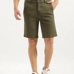 United Colors of Benetton Green Slim Fit Shorts-image-53