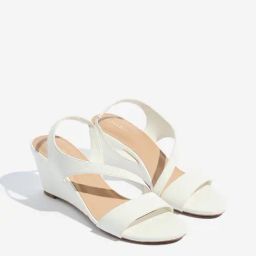 LUNA BLU by Westside White Wedge Sandals-image-98