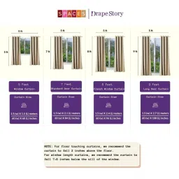 SPACES DRAPE STORY Elegent Floral Pink & Blue Polyester 5 ft Window Curtains - Set of 2 image 5