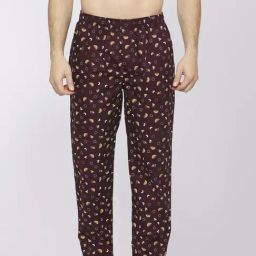 Frenchie Brown Cotton Skinny Fit Printed Nightwear Pyjamas-image-90