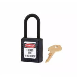 MASTER LOCK Key Safety Padlock 6 mm Shackle, 406BLK-image-35