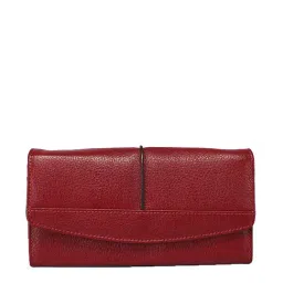 Genwayne Maroon Textured Wallet for Women-image-62