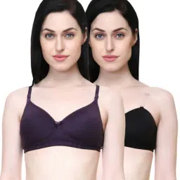 Lady Lyka Multicolor Non Wired Padded T-Shirt Bra (Pack Of 2)-image-62