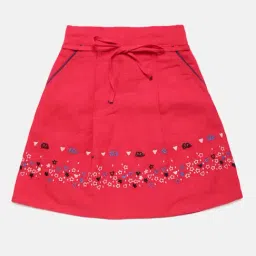 Elle Kids Navy & Red Skirt-image-9