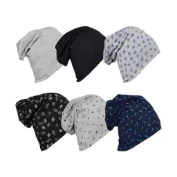 Vimal Jonney Multicolor Printed Beanies Set of 6-46