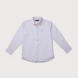 Gini & Jony Boys Light Pink Printed Shirt-image-38