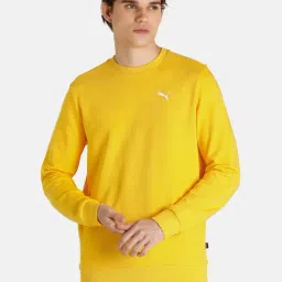 Puma Essentials Yellow Round Neck Sweatshirt-picture-43