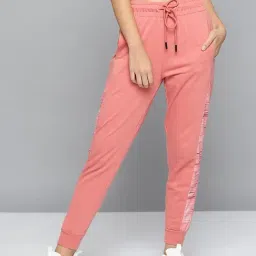 ALCIS Peach Regular Fit Mid Rise With Side Taping Training Joggers-picture-20