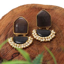 Ozanoo Gold Plated Drop Earrings-30