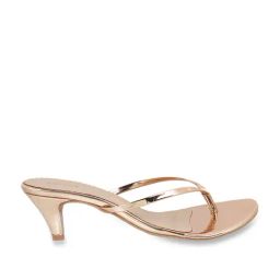 Mochi Women's Rose Gold Thong Stilettos-image-78