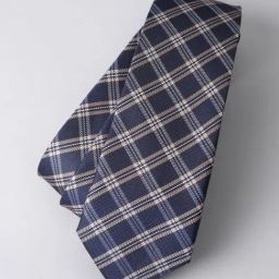 Van Heusen Navy Checks Formal Tie-picture-11
