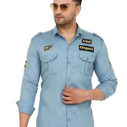 VED ELEGANT Classic Cotton Casual Shirt-image-80