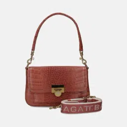 BAGATT Brick Nova Animal Effect Leather Cross Body Bag-image-81