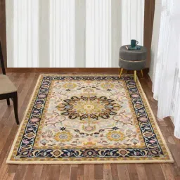 Presto Cream Wool Traditional Hand Tufted Carpet-image-14
