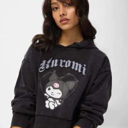 The Souled Store Black Printed Hoodies-43