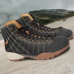 Woodland Men's Black Hiking Shoes-picture-5