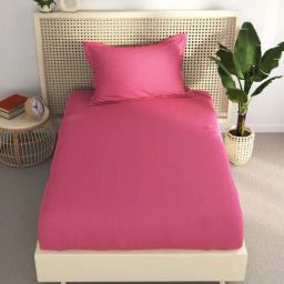 Bianca Hilton Roseberry 100% Cotton 210 TC Single Bedsheet with 1 Pillow Cover-image-23