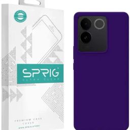 Sprig Back Cover for vivo T2 Pro (Purple)-image-49