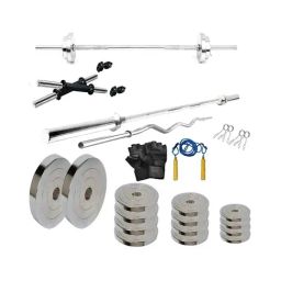 Protoner Steel Home Gym Set (Silver) Size - 36 kg-image-1