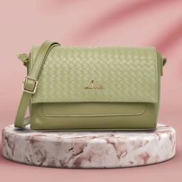 Lavie Olive Small Textured Sling Handbag-picture-13