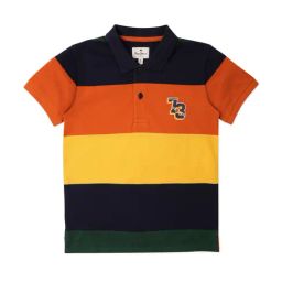 Pepe Jeans Boys Multicolor Striped Polo T-Shirt-image-78