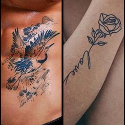 LICK Set Of 2 100% Plant-Based Realistic Semi Temporary Body Tattoos-83