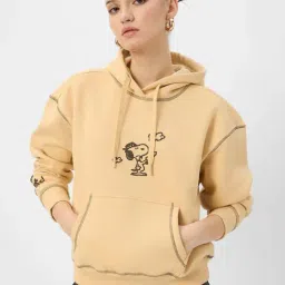 The Souled Store Cream Printed Hoodies-image-62