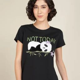 Dreamz By Pantaloons Black Comfort Fit Sleepwear Top-30