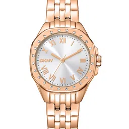 DKNY Women Brooklyn Mini Brass Dial & Stainless Steel Straps Analogue Watch DK1L013M0075-picture-39