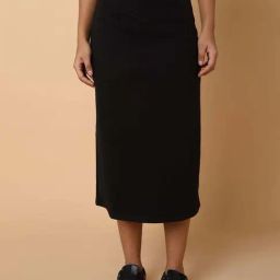 SHOWOFF Black Shift Skirt With Belt-picture-30
