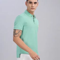 TOMMY HILFIGER Green Cotton Regular Fit Solid T-Shirt-picture-33