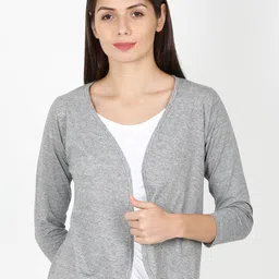 ECOLINE Clothing Eco Friendly V-Neck Open Front Shrug-49